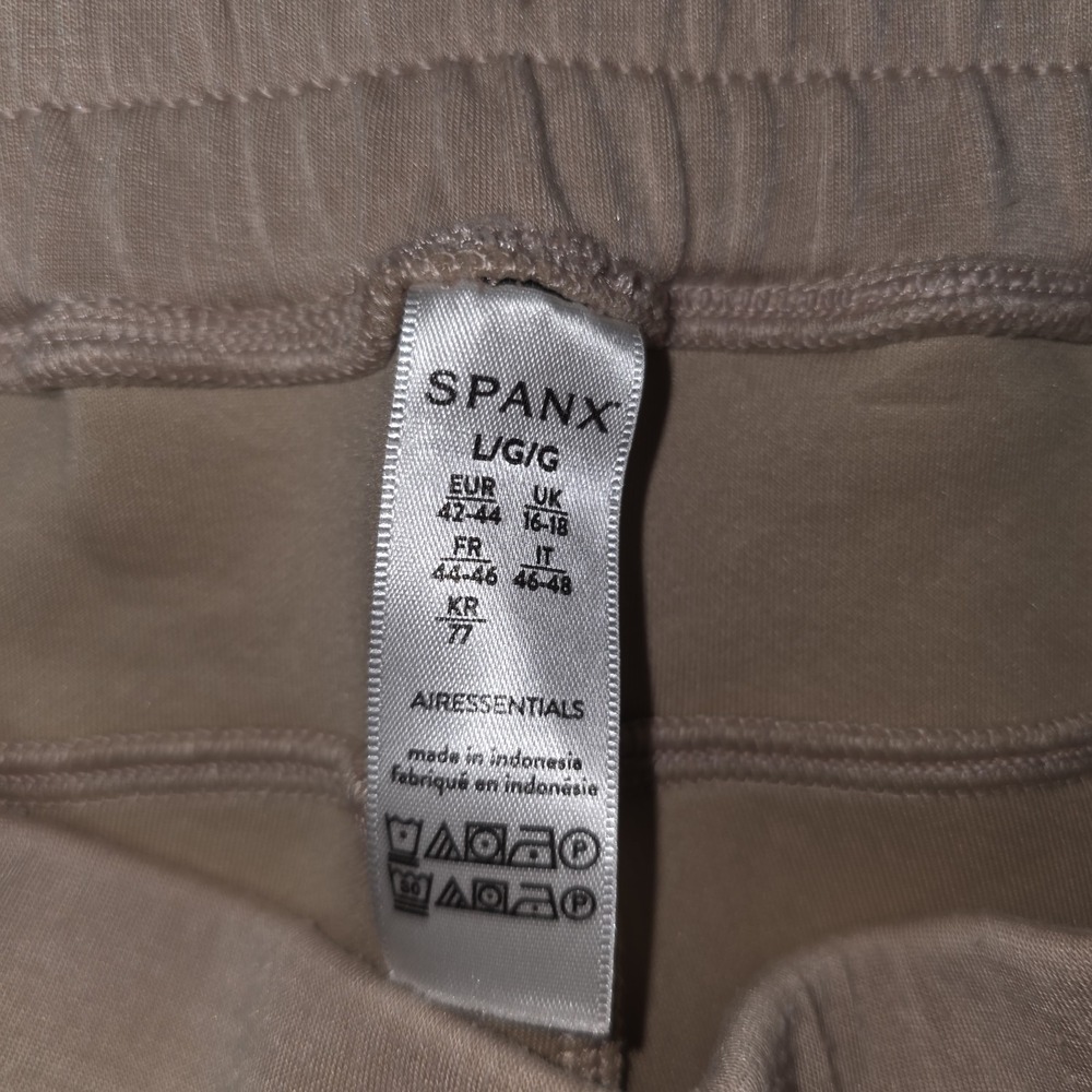 Spanx Sweatpants Air Essentials LARGE Smoke Mauve Pink Wide Leg Pants Airluxe - Picture 3 of 11